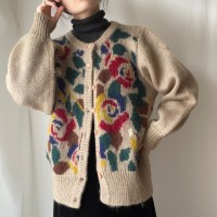 flower knit cardigan | Vintage.City 빈티지숍, 빈티지 코디 정보
