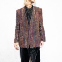 *SPECIAL ITEM* USA VINTAGE STIRLING COOPER NO COLLAR MIX MOHAIR DESIGN TAILORED JACKET/アメリカ古着ノーカラーミックスモヘアデザインテーラードジャケット | Vintage.City Vintage Shops, Vintage Fashion Trends