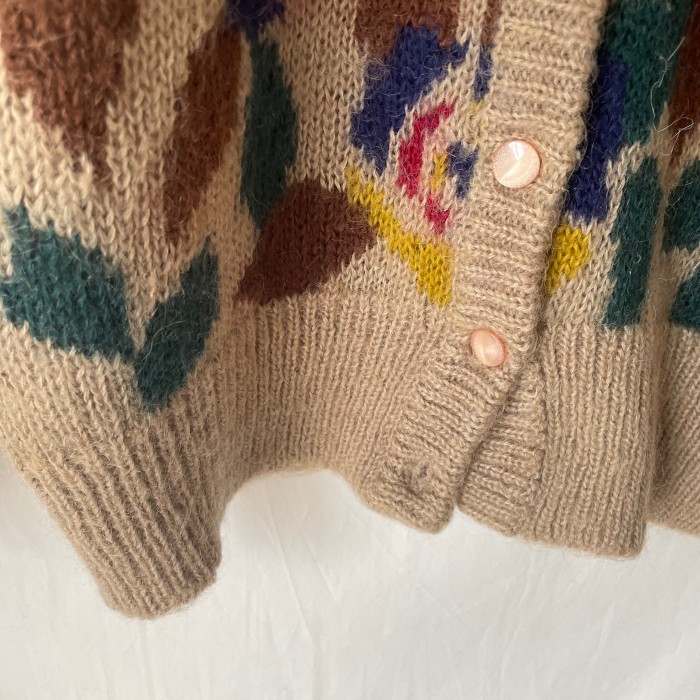 flower knit cardigan | Vintage.City 古着屋、古着コーデ情報を発信