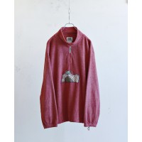 Vintage Cat Embroidery Halfzip Fleece Jacket | Vintage.City 古着屋、古着コーデ情報を発信