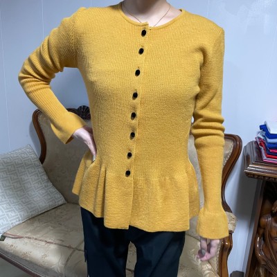 LANVIN Collection Cardigan Yellow | Vintage.City 古着屋、古着コーデ情報を発信