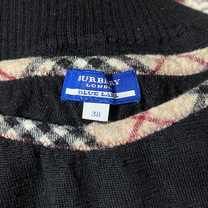 Burberry Blue Label Nova Check Knit Vest | Vintage.City 古着屋、古着コーデ情報を発信