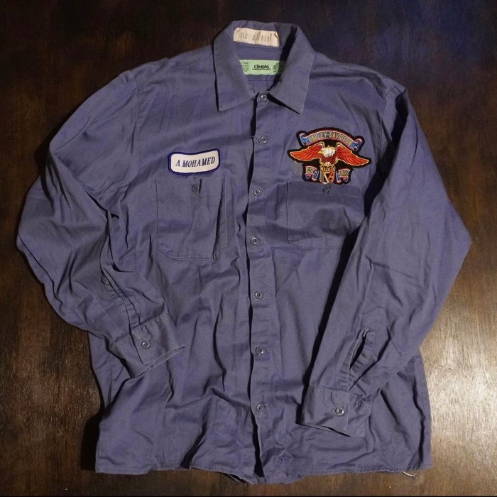 90's Harley-Davidson long sleeve work shirt | Vintage.City 古着屋、古着コーデ情報を発信