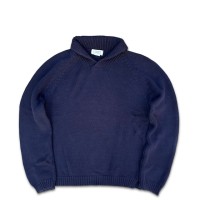 00s J.crew shawl-color cotton knit | Vintage.City 古着屋、古着コーデ情報を発信