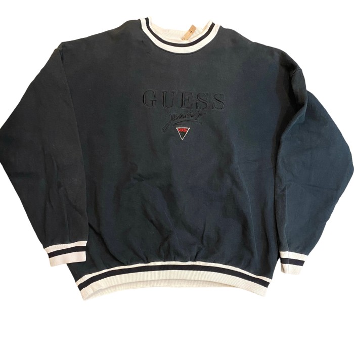 ビンテージ 90年代 ゲス ロゴ刺繍 スウェット XXL ブラック | Vintage.City 古着屋、古着コーデ情報を発信