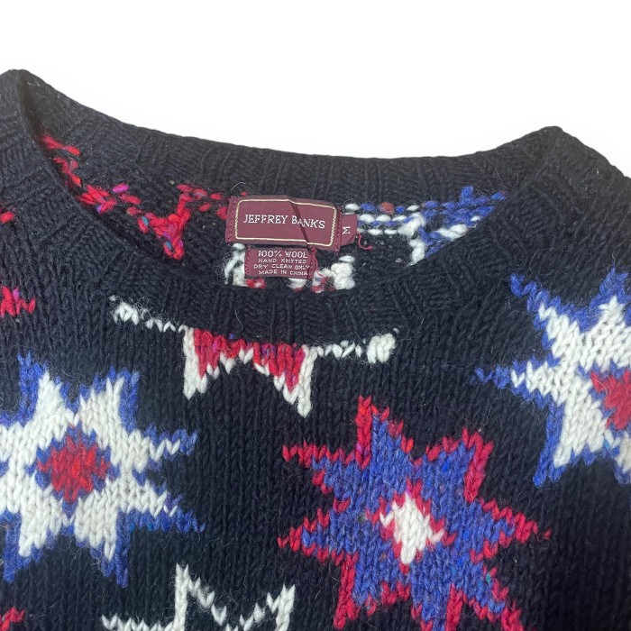90s "JEFFREY BANKS“ wool flower knit / 90年代 ジェフリーバンクス フラワー デザインニット ウール | Vintage.City Vintage Shops, Vintage Fashion Trends