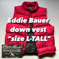 Eddie Bauer down vest “size L-TALL” エディバウアー ダウンベスト | Vintage.City 빈티지숍, 빈티지 코디 정보