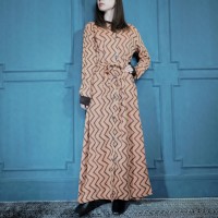 *SPECIAL ITEM* USA VINTAGE MBC GEOMETRIC PATTERNED BELTED LONG KNIT ONE PIECE/アメリカ古着幾何学柄ベルテッドロングニットワンピース | Vintage.City Vintage Shops, Vintage Fashion Trends