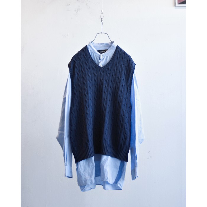Vintage “Polo Ralph Lauren” Cable Knit Vest | Vintage.City 빈티지숍, 빈티지 코디 정보