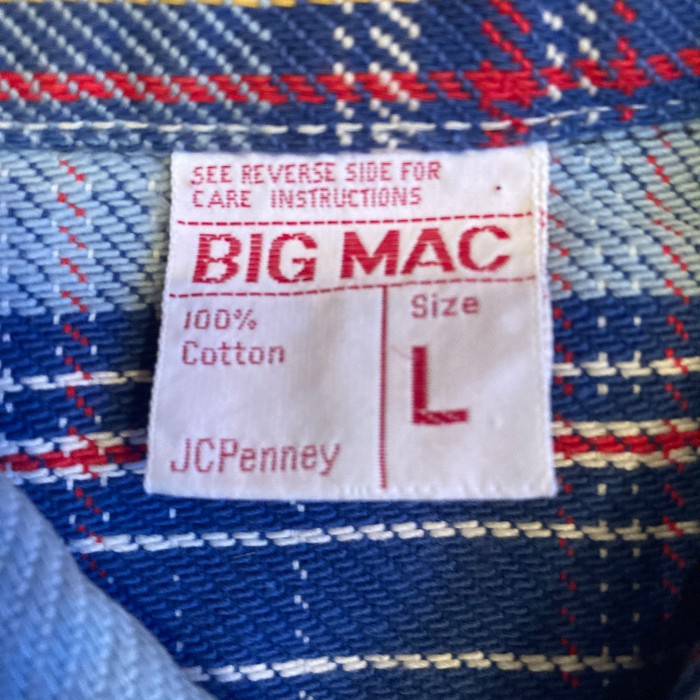 70’s BIC MAC western heavy flannel shirt(L) | Vintage.City 古着屋、古着コーデ情報を発信