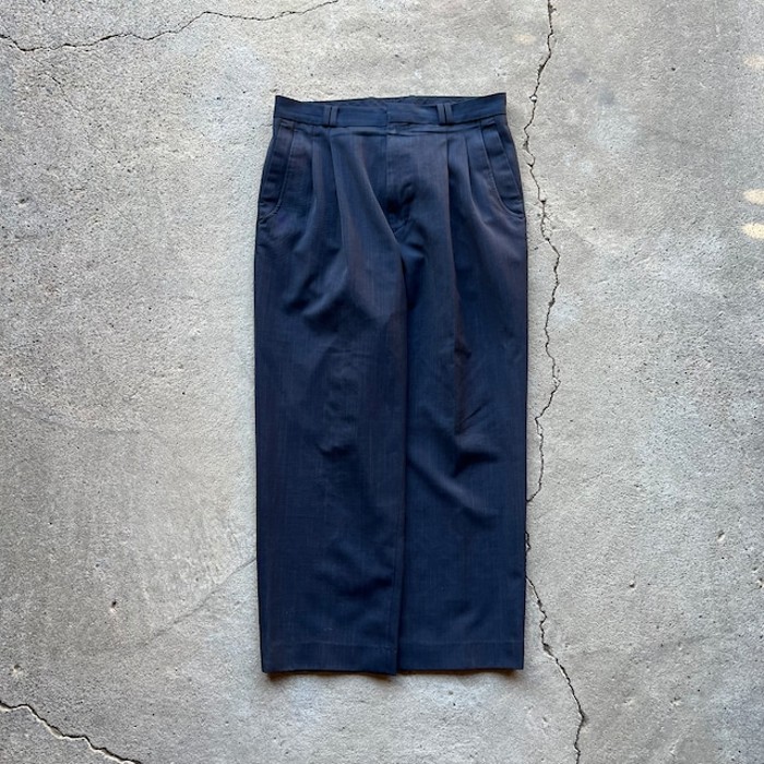 used Four-tack Kasuri pattern slacks | Vintage.City 古着屋、古着コーデ情報を発信