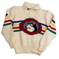 ビンテージ ゴーキーズ ハンドニット ショールカラー セーター M クリーム | Vintage.City 古着屋、古着コーデ情報を発信