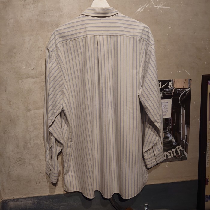 L.L.Bean(エルエルビーン)長袖ストライプシャツ　XLサイズ　ホワイト　マレーシア　コットン　1404 | Vintage.City 古着屋、古着コーデ情報を発信