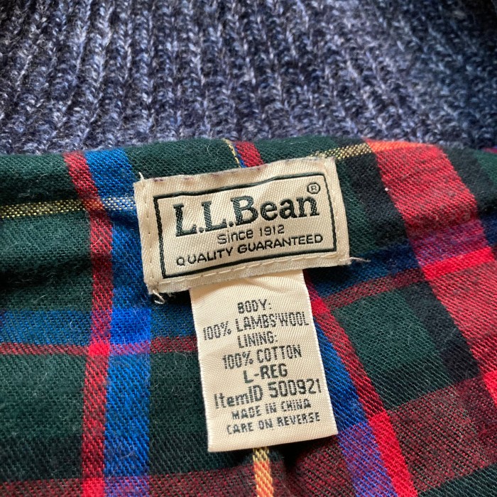 LLBean drivers knit “lambs wool100%” “裏地付き” “size L” エルエルビーン ドライバーズニット | Vintage.City 古着屋、古着コーデ情報を発信