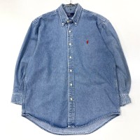 90's古着 Polo Ralph Lauren デニム地 BDシャツ メンズM | Vintage.City 빈티지숍, 빈티지 코디 정보