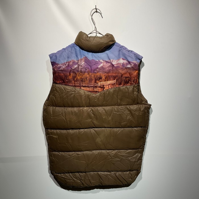 ⭐︎ 70~80’s “unknown” Photo print down vest ⭐︎ | Vintage.City 古着屋、古着コーデ情報を発信