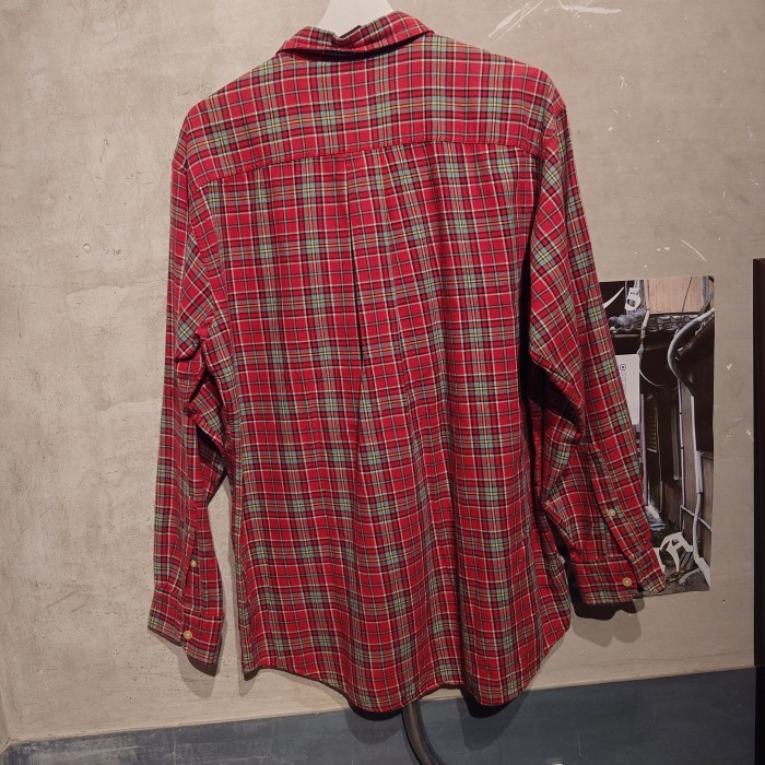J.crew(ジェイクルー)　チェックシャツ　Мサイズ　コットン　TAILAND　レッド　1446 | Vintage.City 빈티지숍, 빈티지 코디 정보