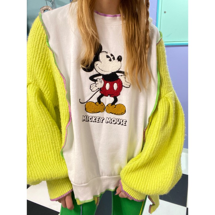 remake／Mickey mouse docking knit | Vintage.City 古着屋、古着コーデ情報を発信