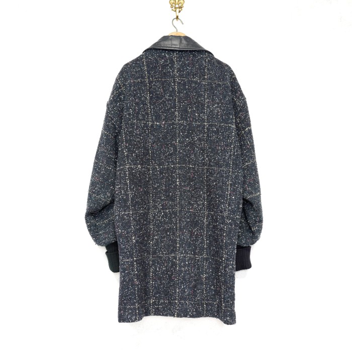 USA VINTAGE HAVOC LEATHER COLLAR MIX TWEED COAT MADE IN USA/アメリカ古着レザーカラーミックスツイードコート | Vintage.City Vintage Shops, Vintage Fashion Trends