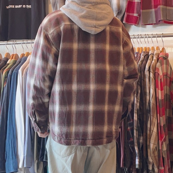 90's Field & Stream Heavy flannel hooded shirts | Vintage.City 빈티지숍, 빈티지 코디 정보