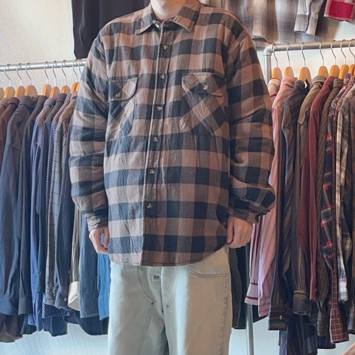 Puritan Heavy flannel fleece shirt | Vintage.City 古着屋、古着コーデ情報を発信