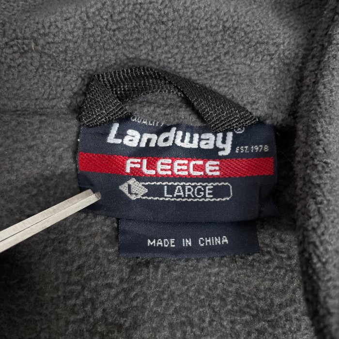 Landway フルジップフリースジャケット スクールバス グレー | Vintage.City 古着屋、古着コーデ情報を発信