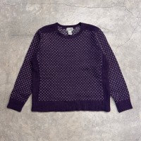 L.L.Bean knit sweater bird's eye | Vintage.City 古着屋、古着コーデ情報を発信