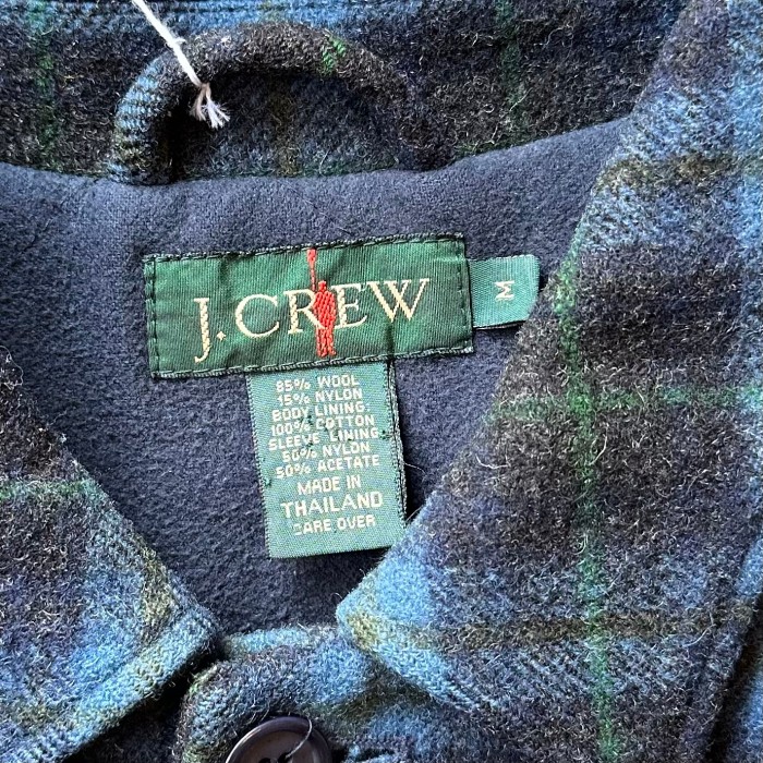90s J.CREW Wool Check Half Coat | Vintage.City 古着屋、古着コーデ情報を発信