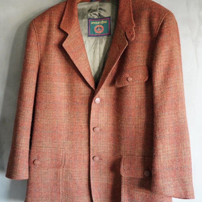 OLD “INVERTERE” wool tailored jacket | Vintage.City 古着屋、古着コーデ情報を発信