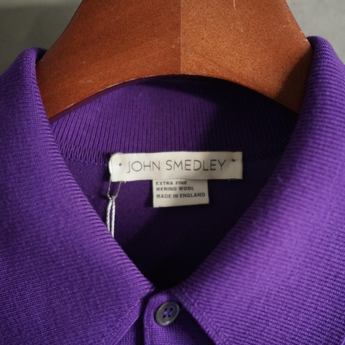 “JOHN SMEDLEY” wool knit polo Made in England | Vintage.City 古着屋、古着コーデ情報を発信