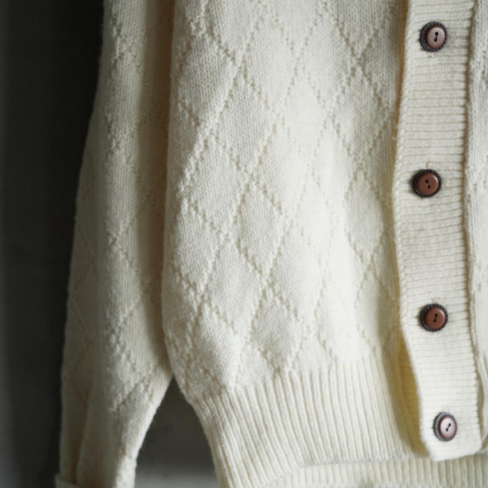 70’s “Wintuk” acrylic knit cardigan | Vintage.City 古着屋、古着コーデ情報を発信