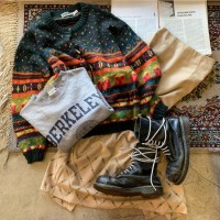80-90s Nordic pattern knit cardigan | Vintage.City 古着屋、古着コーデ情報を発信