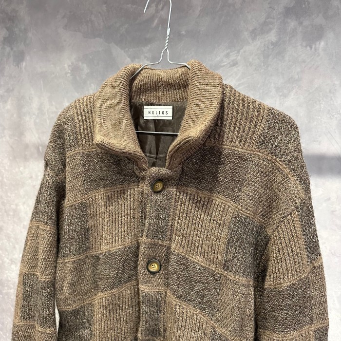 brown Knit cardigan | Vintage.City 빈티지숍, 빈티지 코디 정보