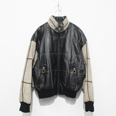 1990s switching leather jacket | Vintage.City 古着屋、古着コーデ情報を発信