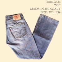 Euro Levi's "501" MADE IN HUNGALY - W31 L34 | Vintage.City 古着屋、古着コーデ情報を発信