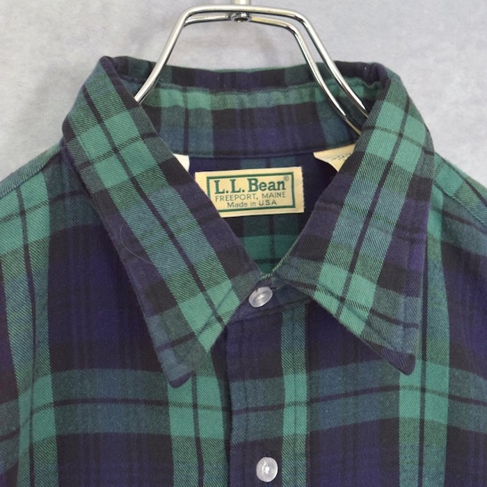 old " L.L.bean " blackwatch pattern chamois cloth shirts | Vintage.City 古着屋、古着コーデ情報を発信