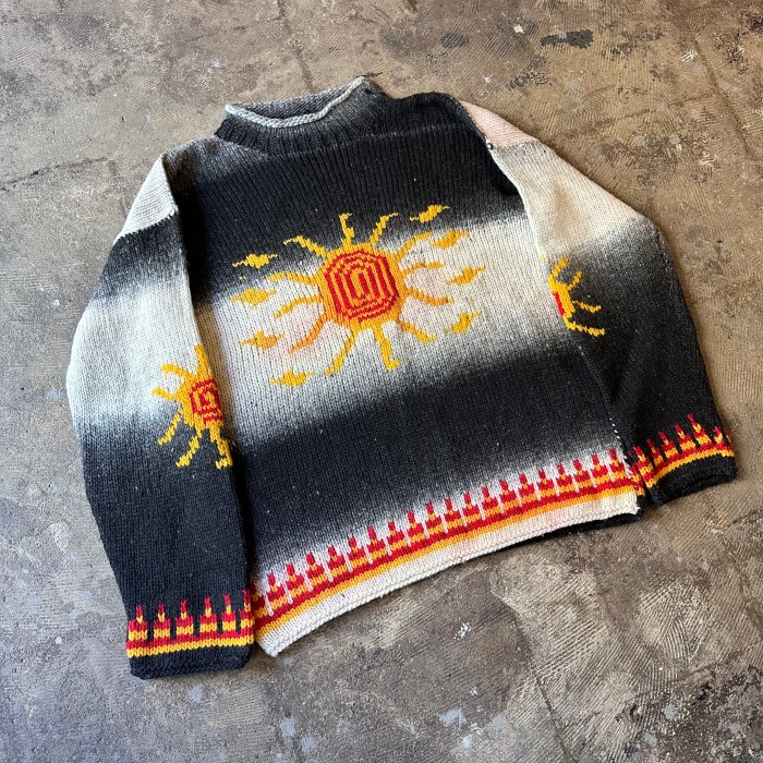 Ecuador Knit 太陽柄 | Vintage.City 빈티지숍, 빈티지 코디 정보
