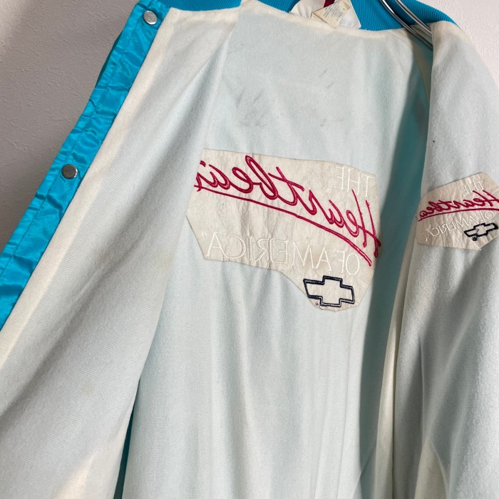 80s USA製 West Ark CHEVROLET Nylon Jacket BLUE シボレー ナイロンジャケット ブルー | Vintage.City 빈티지숍, 빈티지 코디 정보
