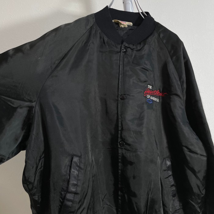 80s USA製 West Ark CHEVROLET Nylon Jacket Black シボレー ナイロンジャケット ブラック | Vintage.City 古着屋、古着コーデ情報を発信