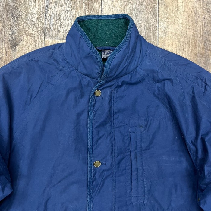 90'S GAP 旧タグ 裏地ウール スタンドカラージャケット ネイビー (VINTAGE) | Vintage.City 古着屋、古着コーデ情報を発信