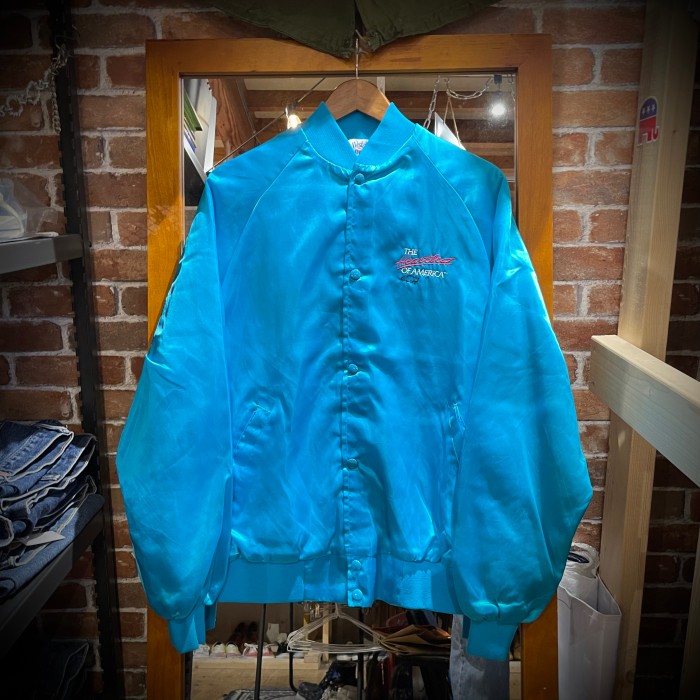 80s USA製 West Ark CHEVROLET Nylon Jacket BLUE シボレー ナイロンジャケット ブルー | Vintage.City 古着屋、古着コーデ情報を発信