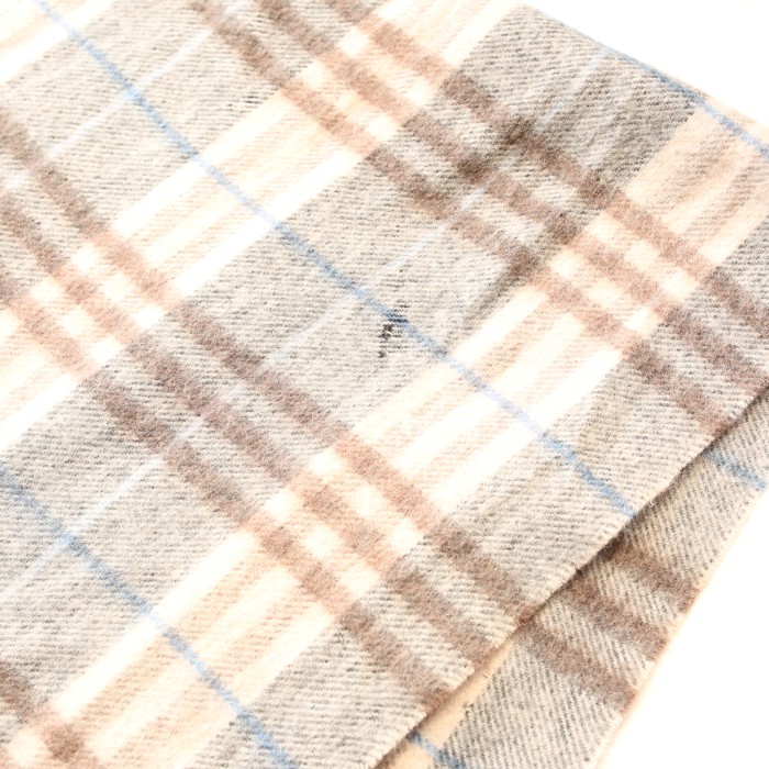 チェック カシミア ウール ニット マフラー Checked Cashmere Blend Wool Knit Muffler# | Vintage.City 빈티지숍, 빈티지 코디 정보
