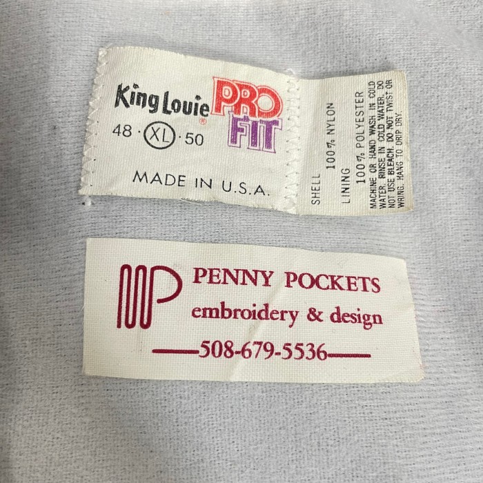 70s USA製 King Louie HELFRICH Charter Service Nylon Jacket 企業 刺繍 ナイロンジャケット | Vintage.City 빈티지숍, 빈티지 코디 정보