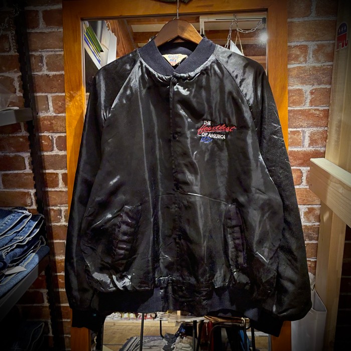 80s USA製 West Ark CHEVROLET Nylon Jacket Black シボレー ナイロンジャケット ブラック | Vintage.City 古着屋、古着コーデ情報を発信
