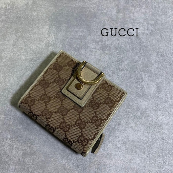 GUCCI グッチ 折り財布 コンパクトウォレット キャンバス GG柄 ロゴ | Vintage.City Vintage Shops, Vintage Fashion Trends