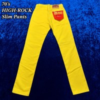 70’s HIGH-ROCK イエロー スリム パンツ | Vintage.City 빈티지숍, 빈티지 코디 정보