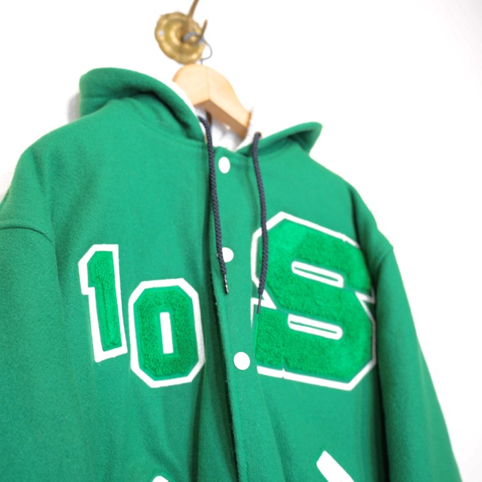 USA VINTAGE GAME ZIP HOODIE DESIGN LETTERED WOOL STADIUM JUMPER/アメリカ古着ジップフーディデザインレタードウールスタジャン | Vintage.City 古着屋、古着コーデ情報を発信