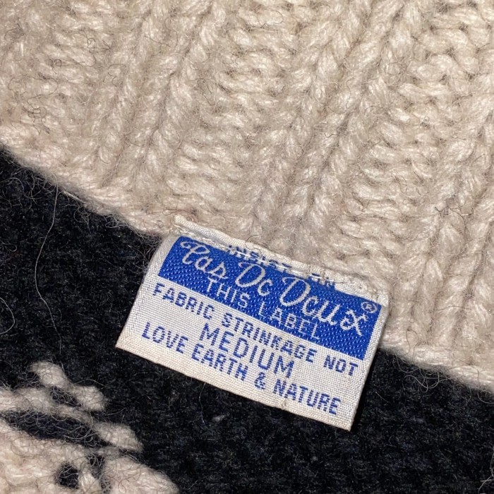 80-90’s Pas De Deux dragon cowichan sweater | Vintage.City 古着屋、古着コーデ情報を発信