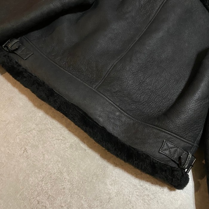 90’s unknown mouton leather jacket | Vintage.City 古着屋、古着コーデ情報を発信