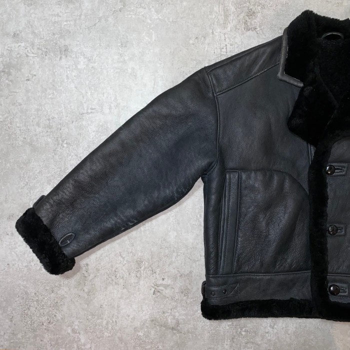 90’s unknown mouton leather jacket | Vintage.City 古着屋、古着コーデ情報を発信